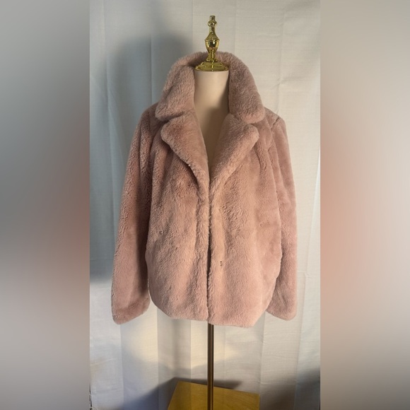 Luxurious Jou Jou Pink Faux Fur Jacket medium - Picture 1 of 9